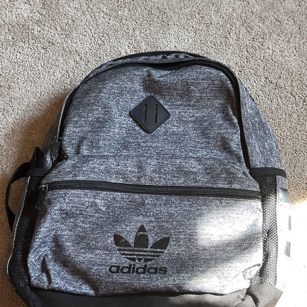 Adidas Heathered Gray Men's Backpack